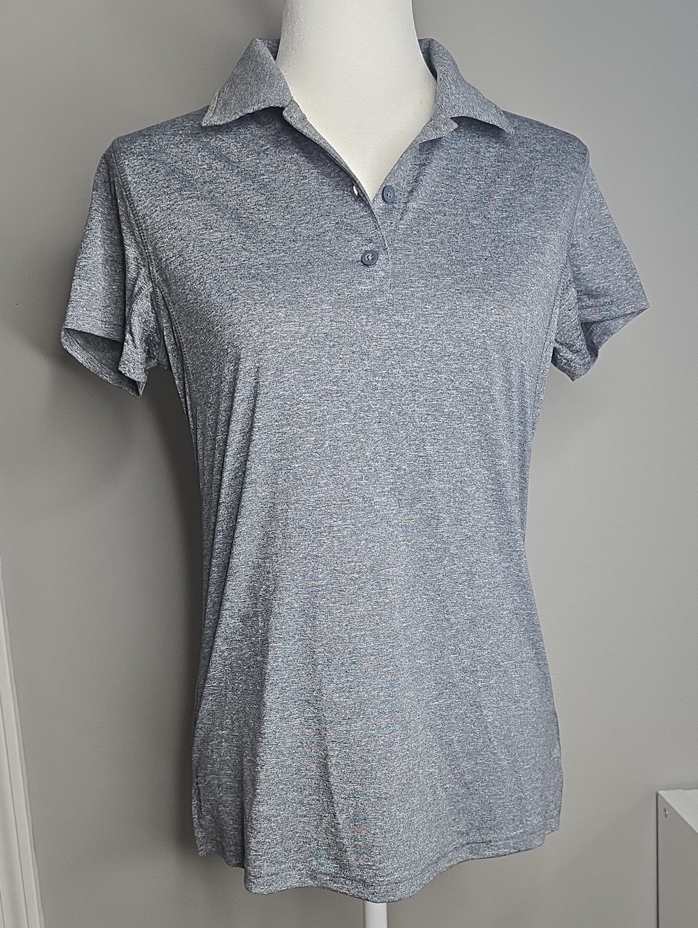 Champion Heather Gray Women's Polo Jersey